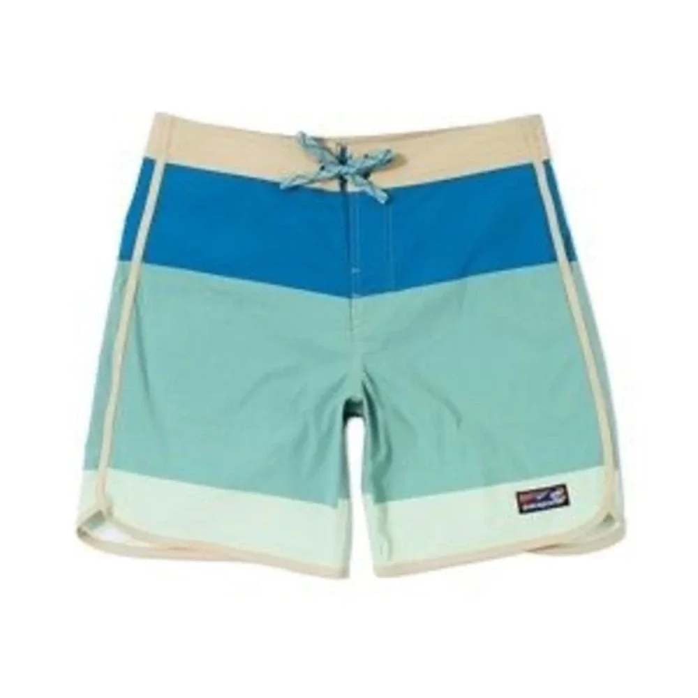 Patagonia‎ Mens 40 Stretch Wavefarer Boardshorts Blue Teal Colorblock 86731 SP20